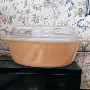 Vtg Fire King Lustre Casserole Dish